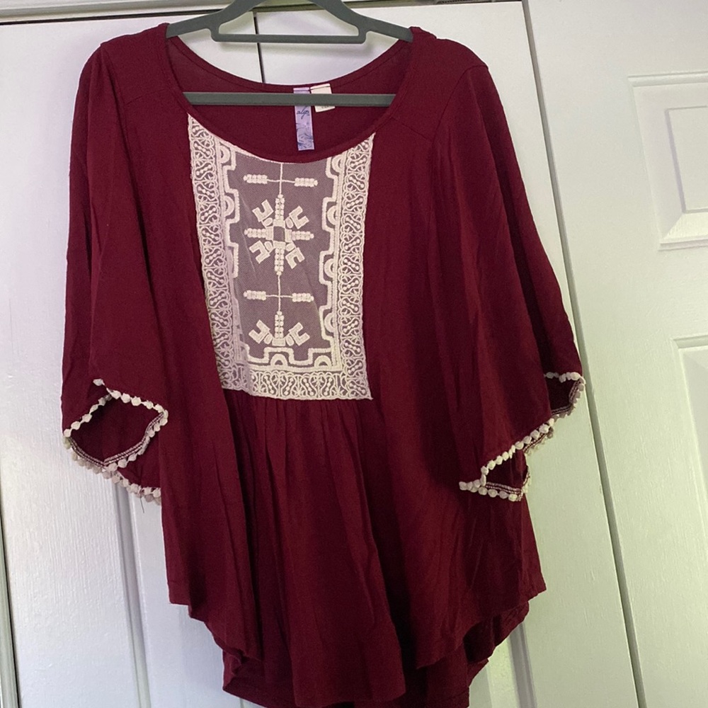 Boutique flowy boho blouse